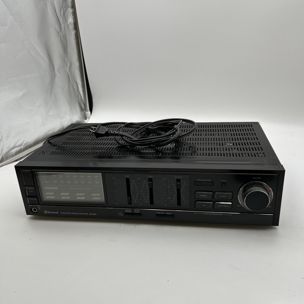 Vintage Sherwood AD266R Integrated Stereo Amplifier 120 WPC Phono Input. Tested!